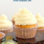 Pinterest image for buttercream with egg yolks.