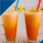 A pinterest image for cantaloupe smoothie