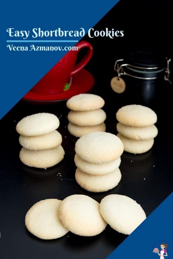 Pinterst image for shortbread cookies