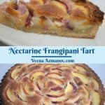 Pinterest image for tart with nectarines.
