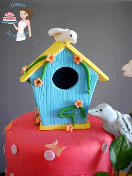 Enchanted Birdhouse cake topper