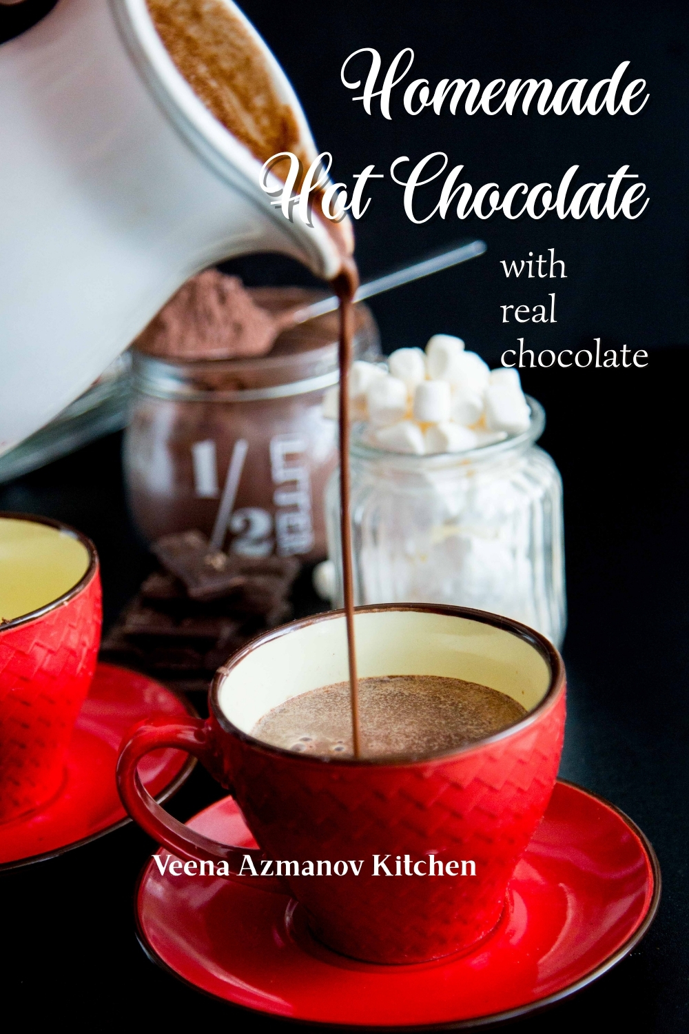 Pinterest image for Homemade Hot Chocolate.