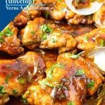 Pinterest image for balsamic chicken.