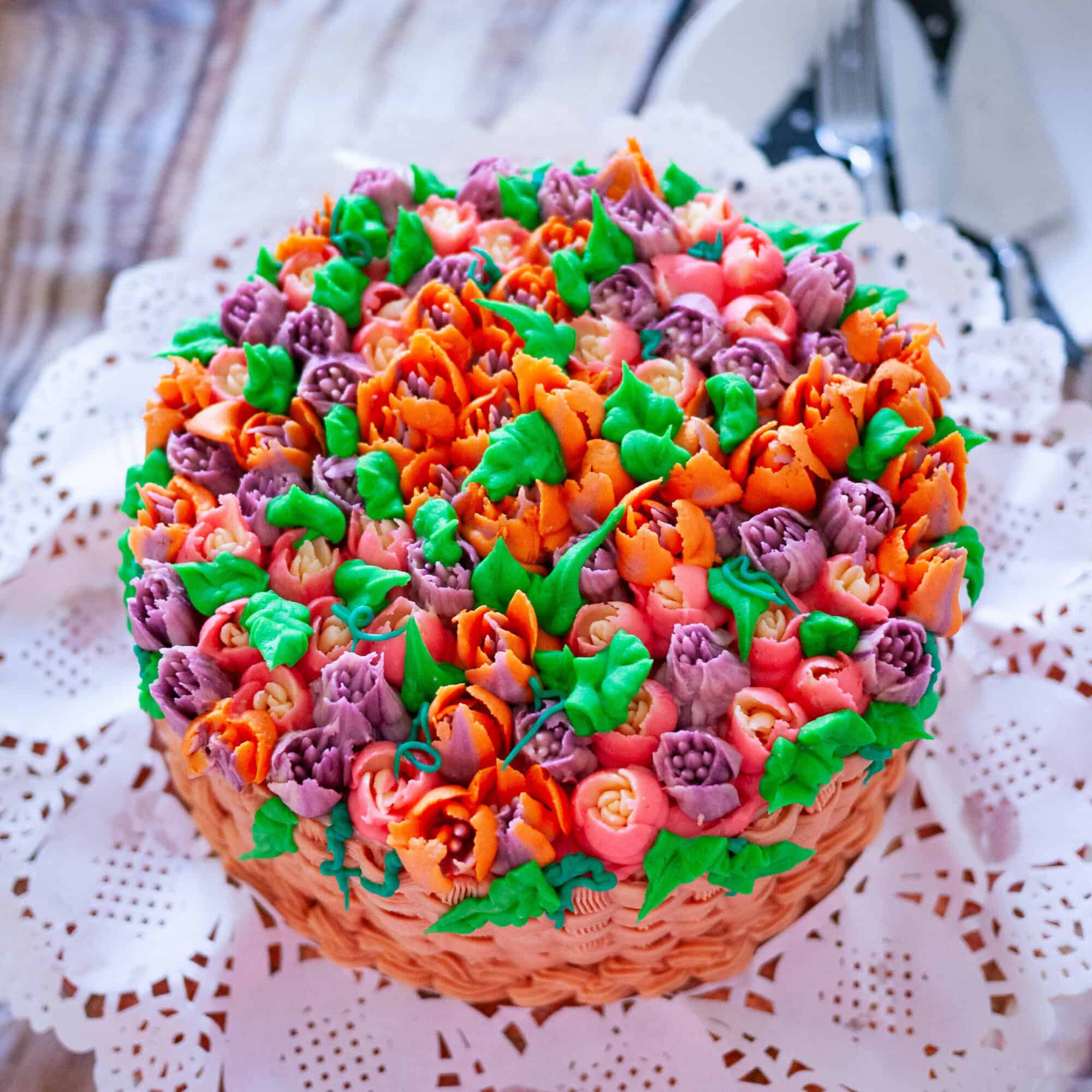 Ever wondered how to use those beautiful Russian Piping Tips? Today I'm going to share with you how to pipe flowers with these Russian Tips like a pro. My buttercream recipe and piping tips will give you the confidence to piping these buttercream flowers flawlessly every single time. Russian Frosting piped cake.