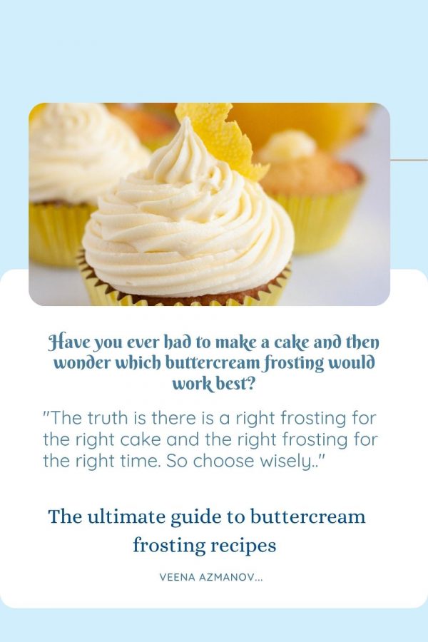 Pinterest image for Buttercream guide and troubleshooting.