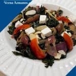 A pinterest image for sauteed kale