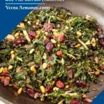 Pinterest image for kale in a skilet