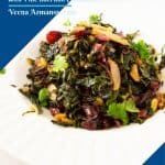 A Pinterest image with kale
