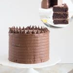 A cake on a cake board