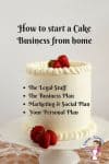 A cake decorated with buttercream.