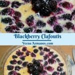 Pinterest image for clafoutis.