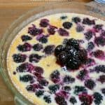 Pinterest image for clafoutis.