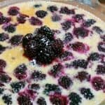 Pinterest image for clafoutis.