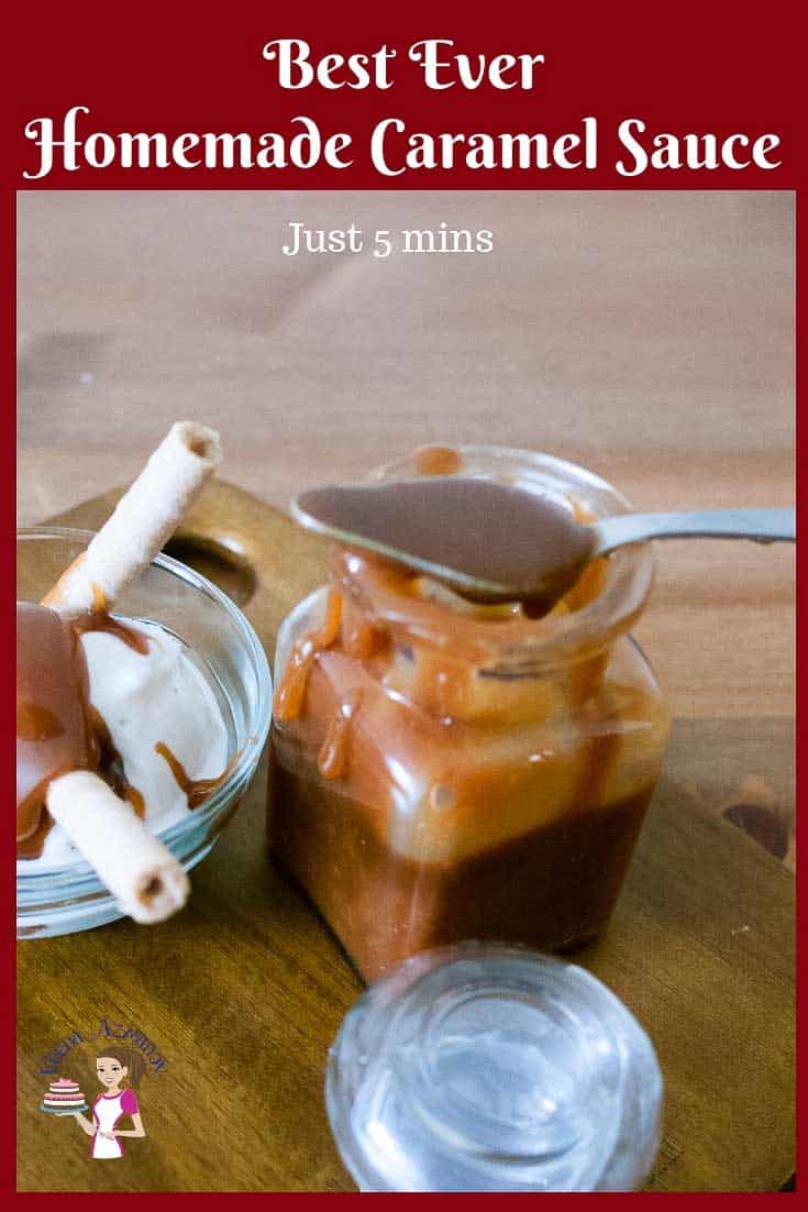 This is a Caramel Sauce made with basic ingredients such as sugar, butter and cream.