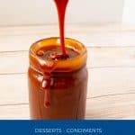 Pinterest image for caramel sauce.