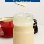 Pinterest image for condensed milk.