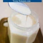 Pinterest image for condensed milk.