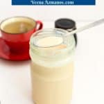 Pinterest image for condensed milk.