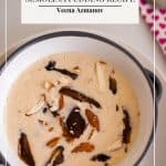 Pinterest image for semolina pudding.