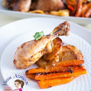 This sheet pan paprika chicken is a simple, easy and effortless recipe with no added fuss. You have meat and starch all baked in one pan to give you a complete meal so you only cooking one meal that takes 5 minutes hands on time while the oven does the rest for you.ย