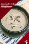 A bowl of mushroom soup.