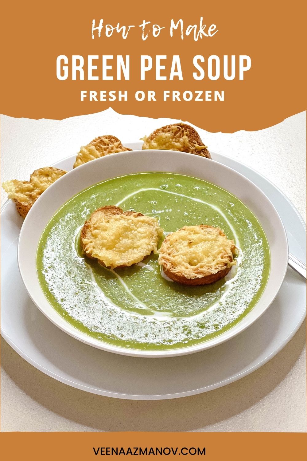 Pinterest image for Fresh or Frozen Green Peas.
