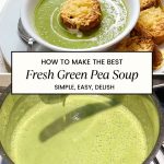 Pinterest image for Fresh or Frozen Green Peas.