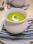 Nothing beats the warmth; the freshness and the creamy mouth feel from a simple homemade sweet pea soup on a cool rainy day in fall or winter. This is comfort food you will make more often then you planned.