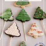 Pinterest image for Christmas Cookie Decorating Ideas.