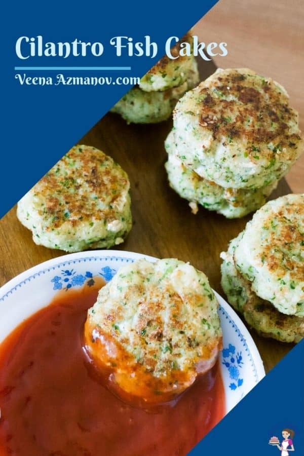 Pinterest image for fish cakes