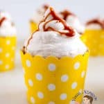 A cupcake with frosting.