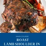Pinterest image for lamb shoulder.