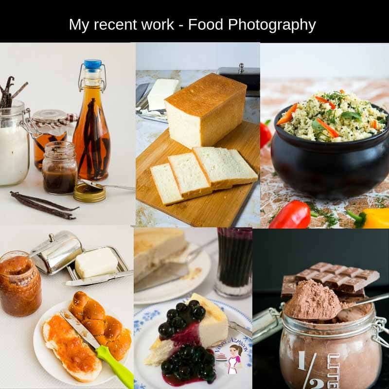 A collage of different food photos.