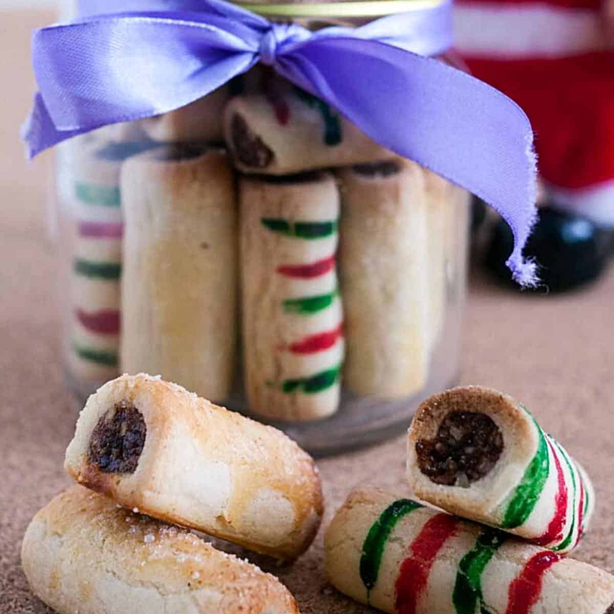 Date and nut cookies as gift for the holidays.