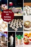 A collage of holiday recipes.