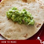 Pinterest image for Homemade Tortilla Recipe.
