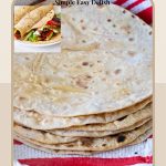 Pinterest image for Homemade Tortilla Recipe.