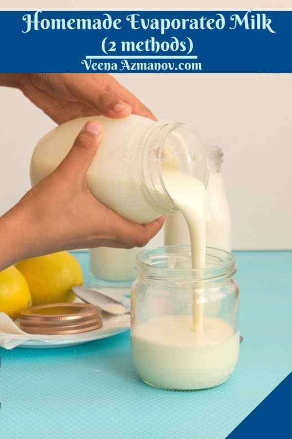 Pinterest image for evaporated milk.