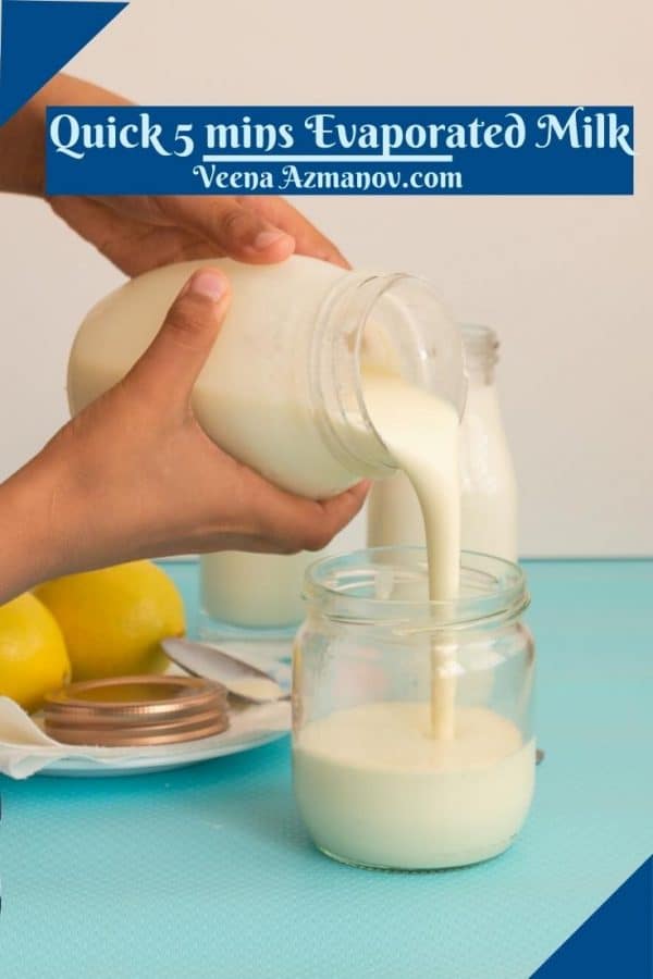 Pinterest image for evaporated milk.