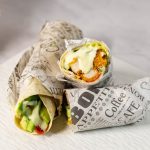 Wraps on the table with table.