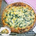 Swiss chard quiche.