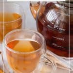 Pinterest image for ginger tea spiced for winter.