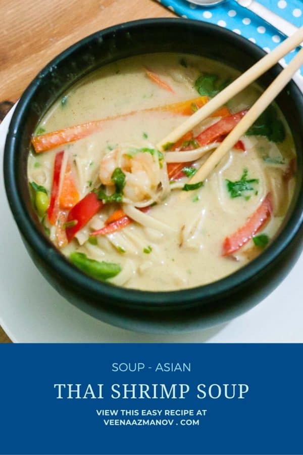 Pinterest image for thai soup.
