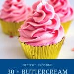 Pinterest image for frosting recipes.
