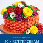 Pinterest image for frosting recipes.