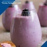 Pinterest image for blackberry mousse