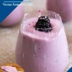 Pinterest image for blackberry mousse
