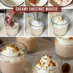 Pinterest image for Individual Dessert for Chestnut Mousse.