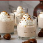 Pinterest image for Individual Dessert for Chestnut Mousse.
