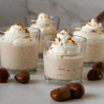 Mini cups with chestnut mousse.